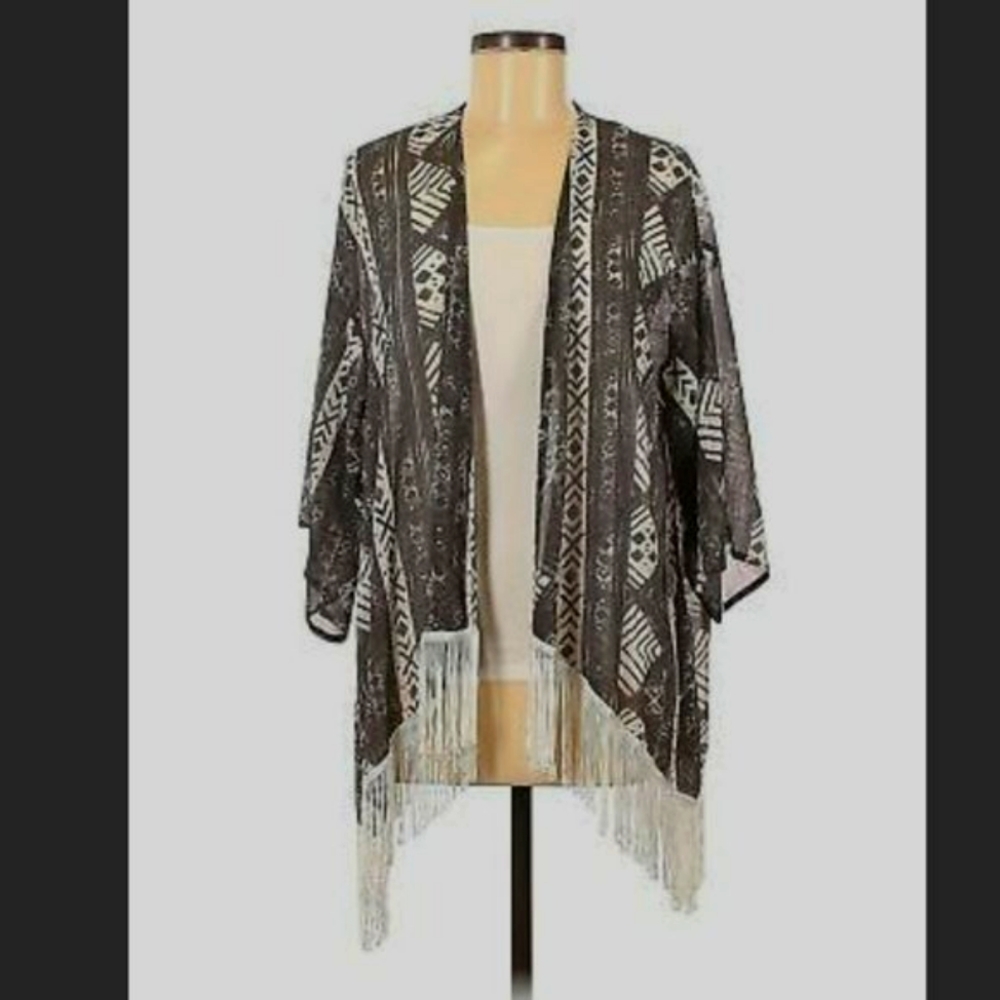 Hollister Women Gray Kimono